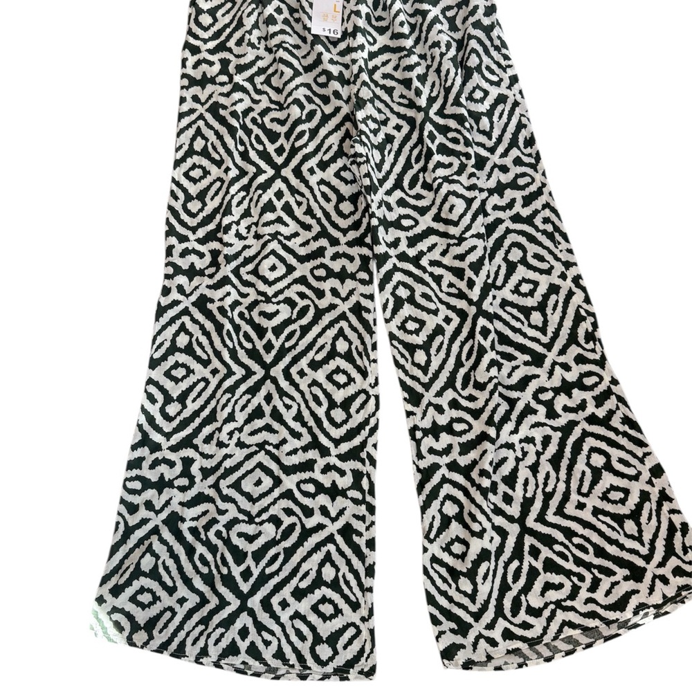 Primark | Green and Cream Patterned Pants